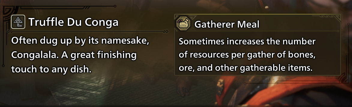 Monster Hunter Wilds Gatherer Meal Skill