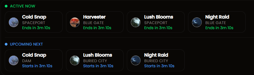 Arc Raiders Event Timers