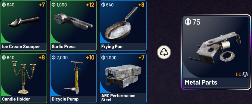 Metal Parts Best Craft ARC Raiders