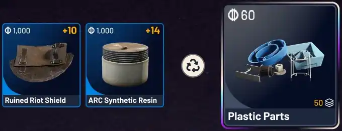 ARC Raiders - Plastic Parts Best Recycle