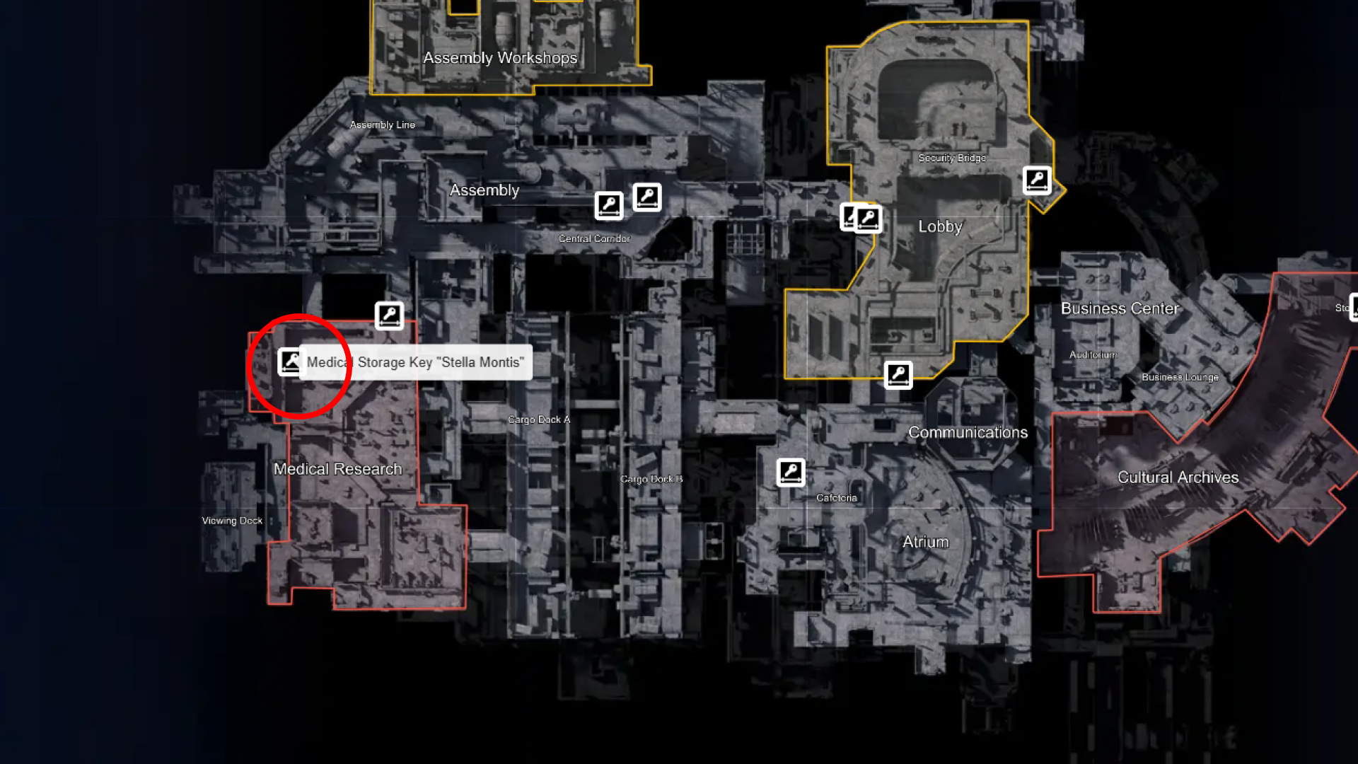ARC Raiders Stella Montis Medical Storage Key Location