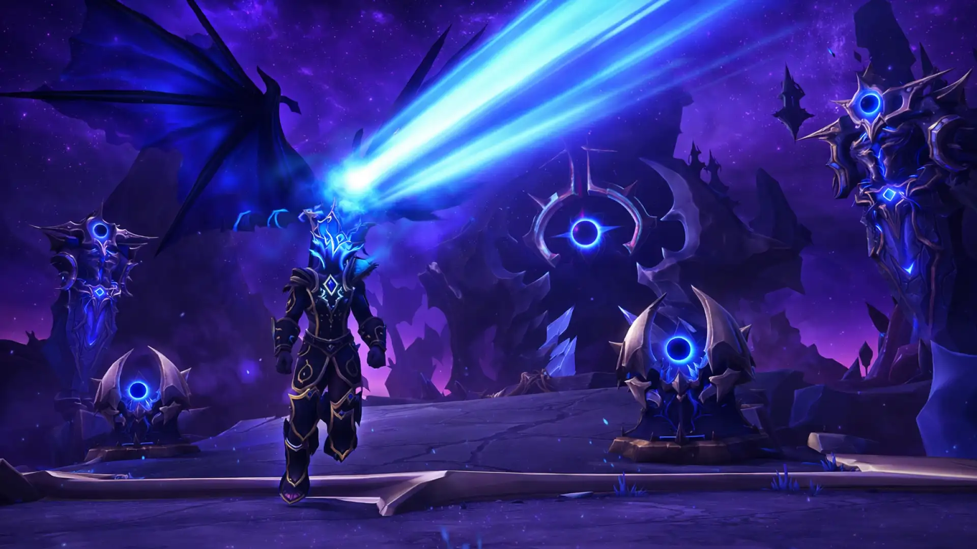 Devourer Demon Hunter casting Void Ray 25 yards mid-range